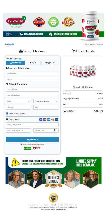 Glucogen17 order page